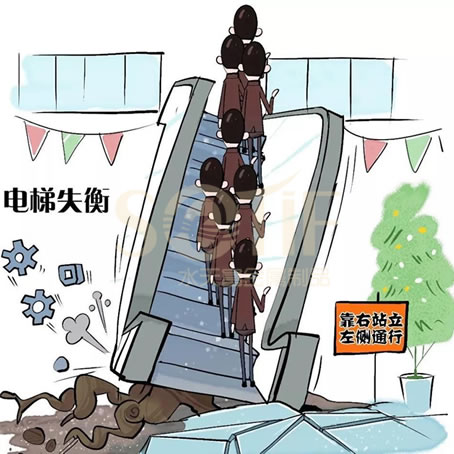 辟謠 |乘坐不銹鋼扶梯“左行右立”？不提倡！