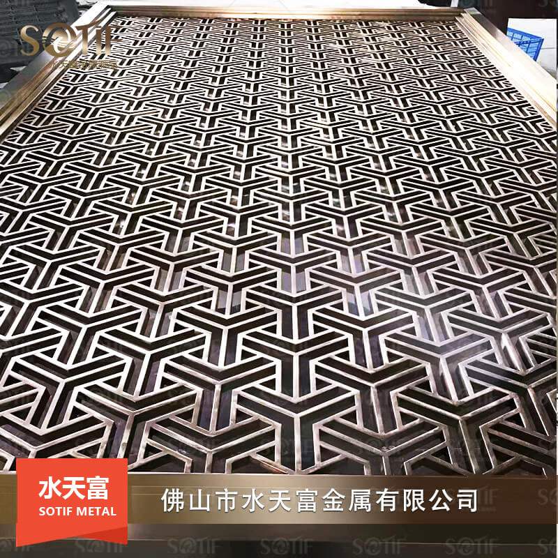 現(xiàn)代輕奢不銹鋼屏風5