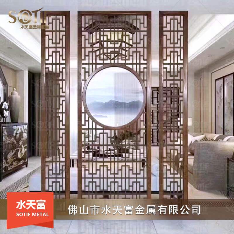 現(xiàn)代輕奢不銹鋼屏風7