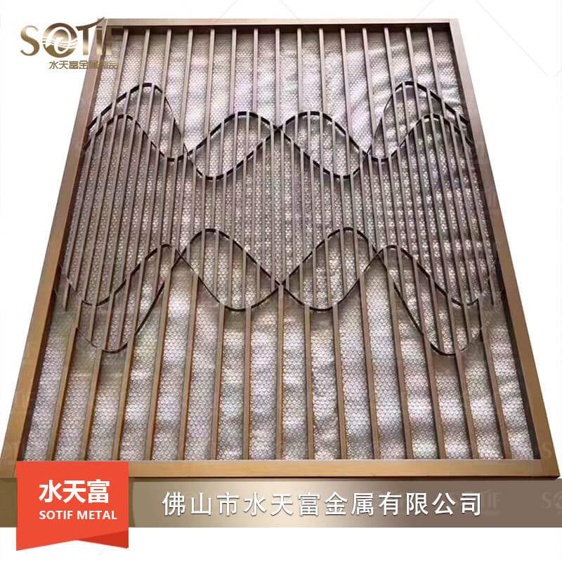 現(xiàn)代輕奢不銹鋼屏風8